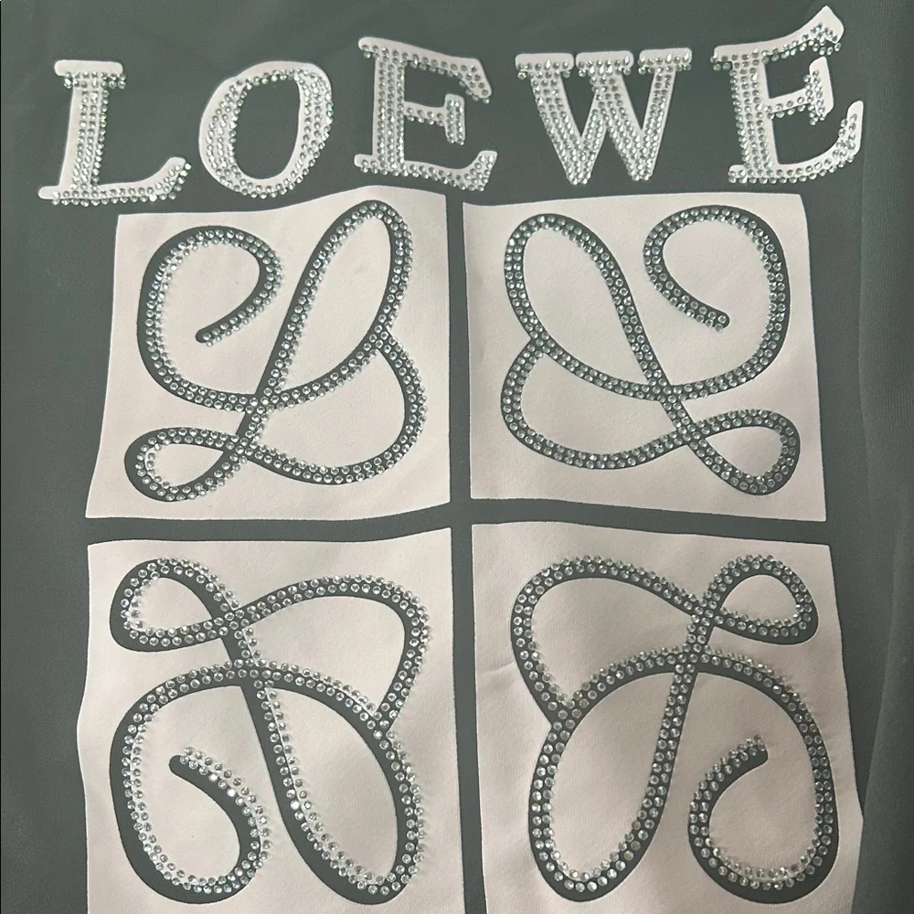 Unbranded (Loewe) 2-piece Black Monogrammed Lounge Set - Size Small - Picture 10 of 11